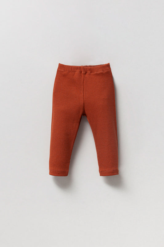 Cordstrumpfhose Ziegelrot