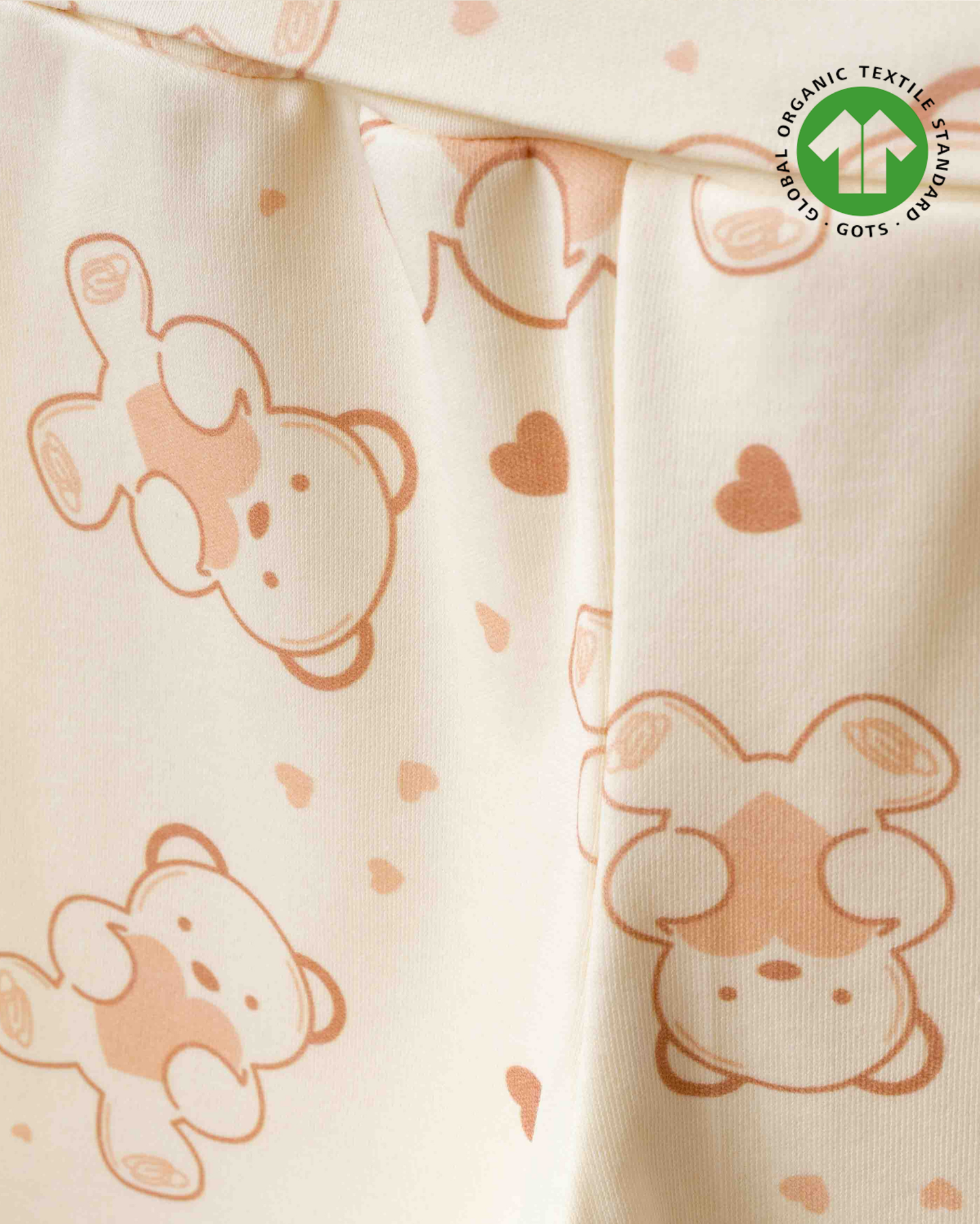 ORGANİK Bej Zıbın 3'lü Takım (2'li Seri)