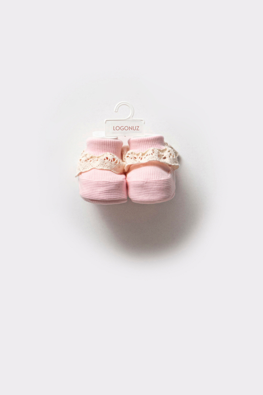 Spitzenbooties Rosa (6 Paar)