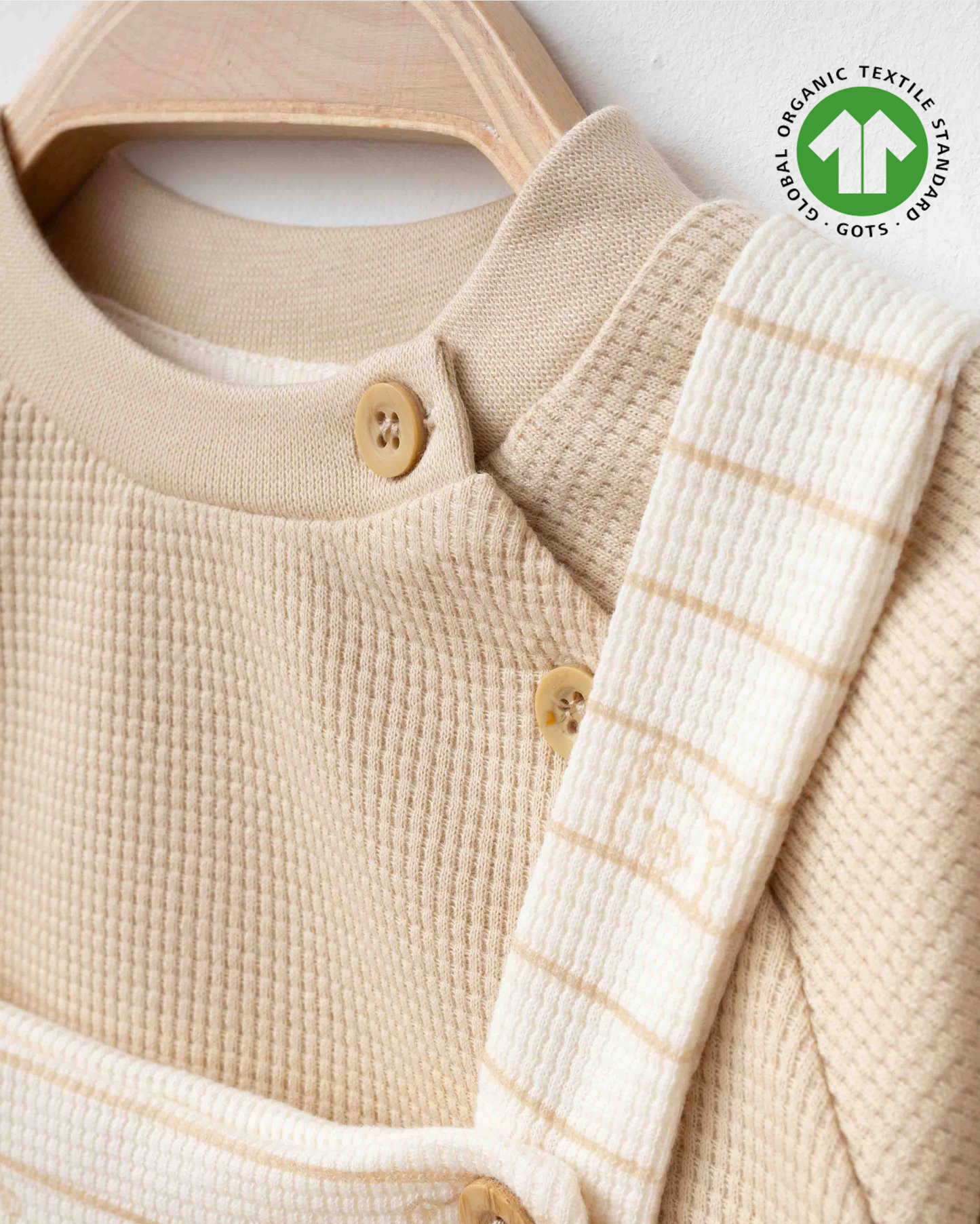 %100 Organik Pamuk Salopet ve Sweatshirt Takım (6'lı Seri)