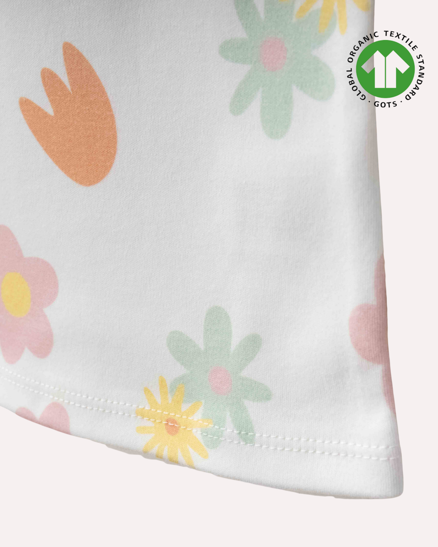 ORGANİK Çiçekli T-Shirt (3'lü Seri)