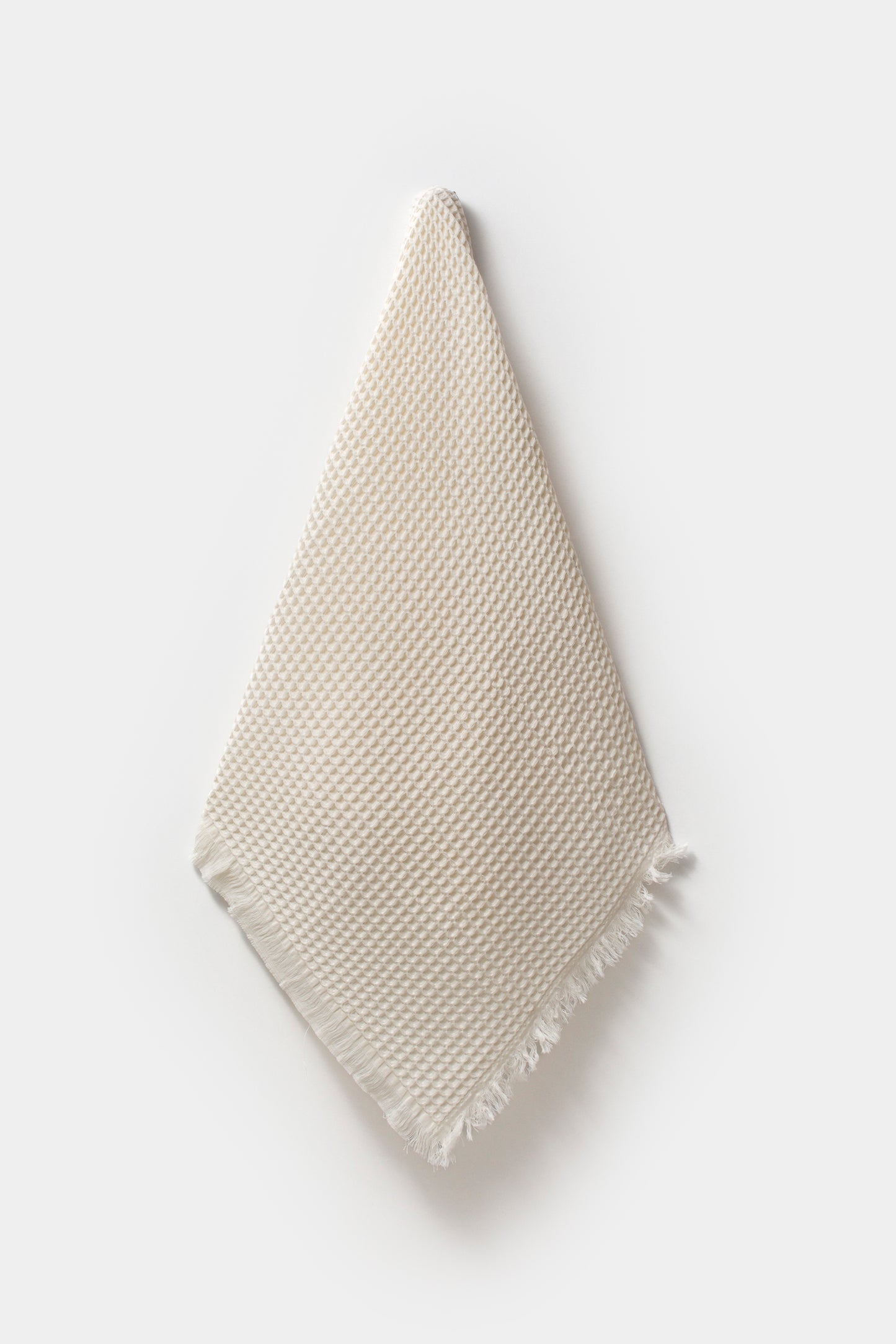 %100 Pamuk Püsküllü Waffle Pike Battaniye 115x120cm