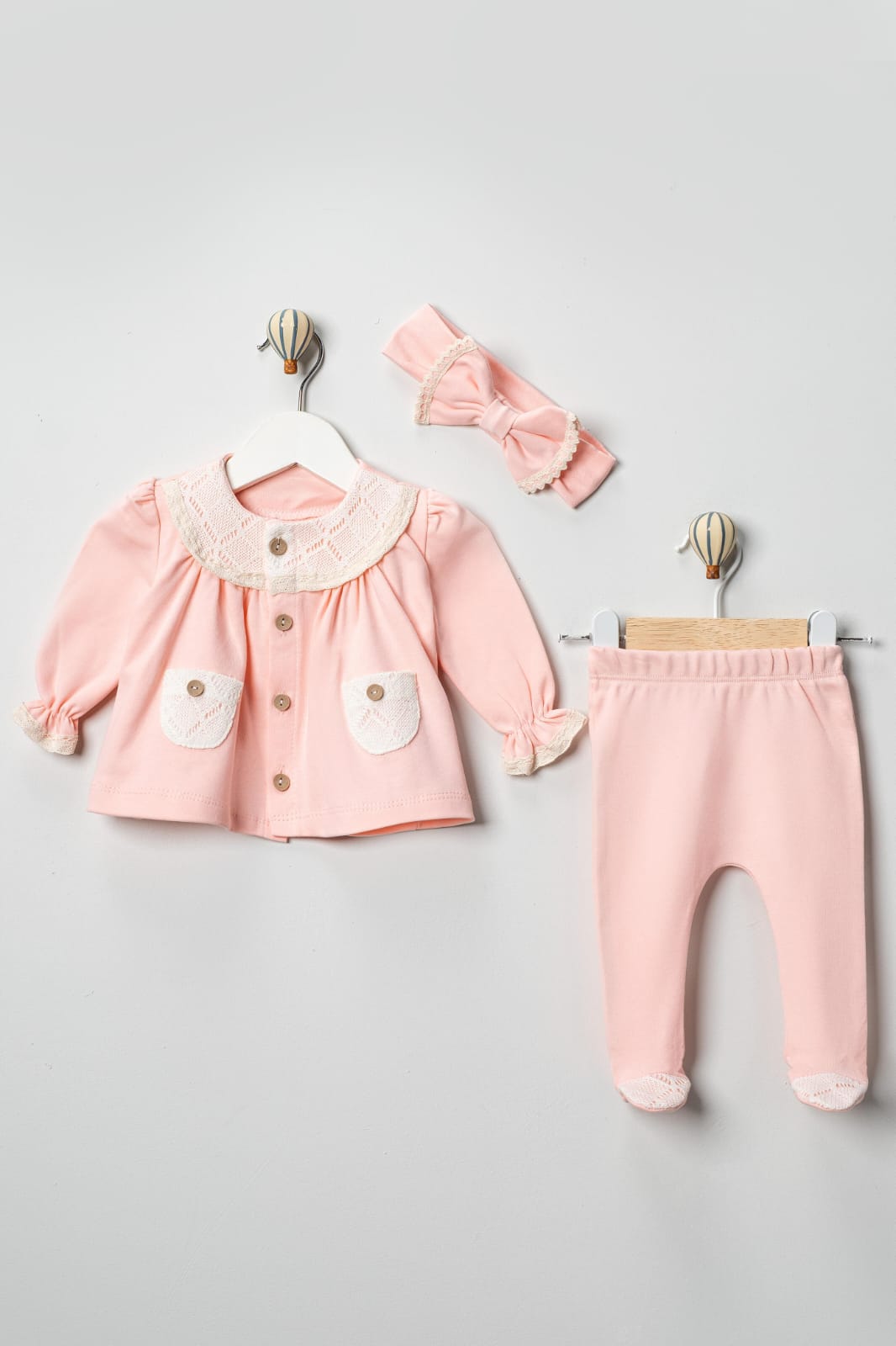 3'lü Hastane Çıkışı Seti (2'li Seri) / Kod:2518