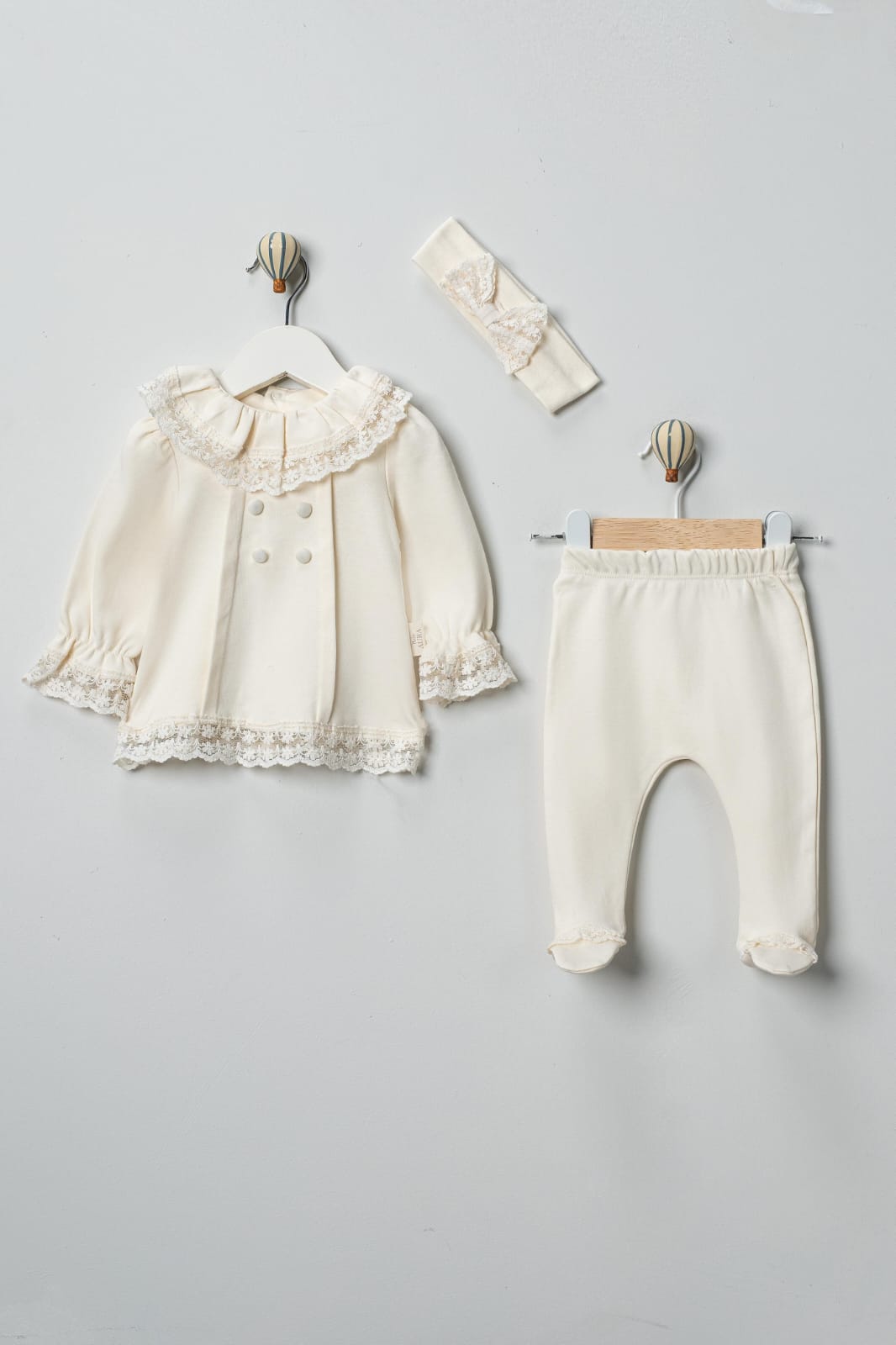 3'lü Hastane Çıkışı Seti (2'li Seri) / Kod:2516