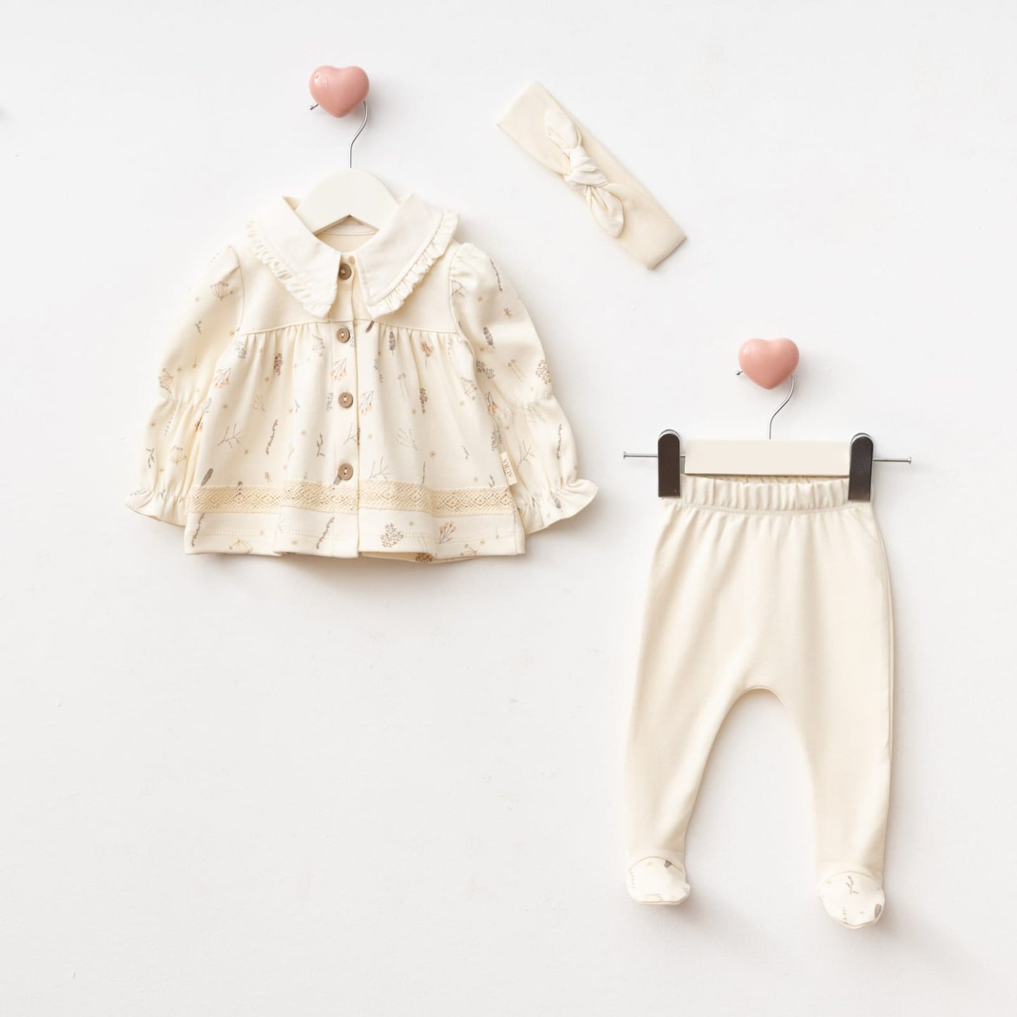 3'lü Hastane Çıkışı Seti (2'li Seri) / Kod:2508