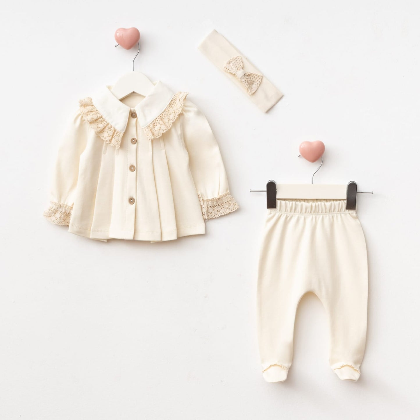 3'lü Hastane Çıkışı Seti (2'li Seri) / Kod:2504