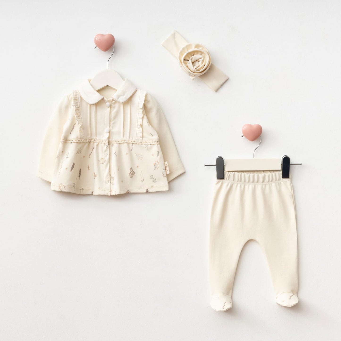 3'lü Hastane Çıkışı Seti (2'li Seri) / Kod:2509