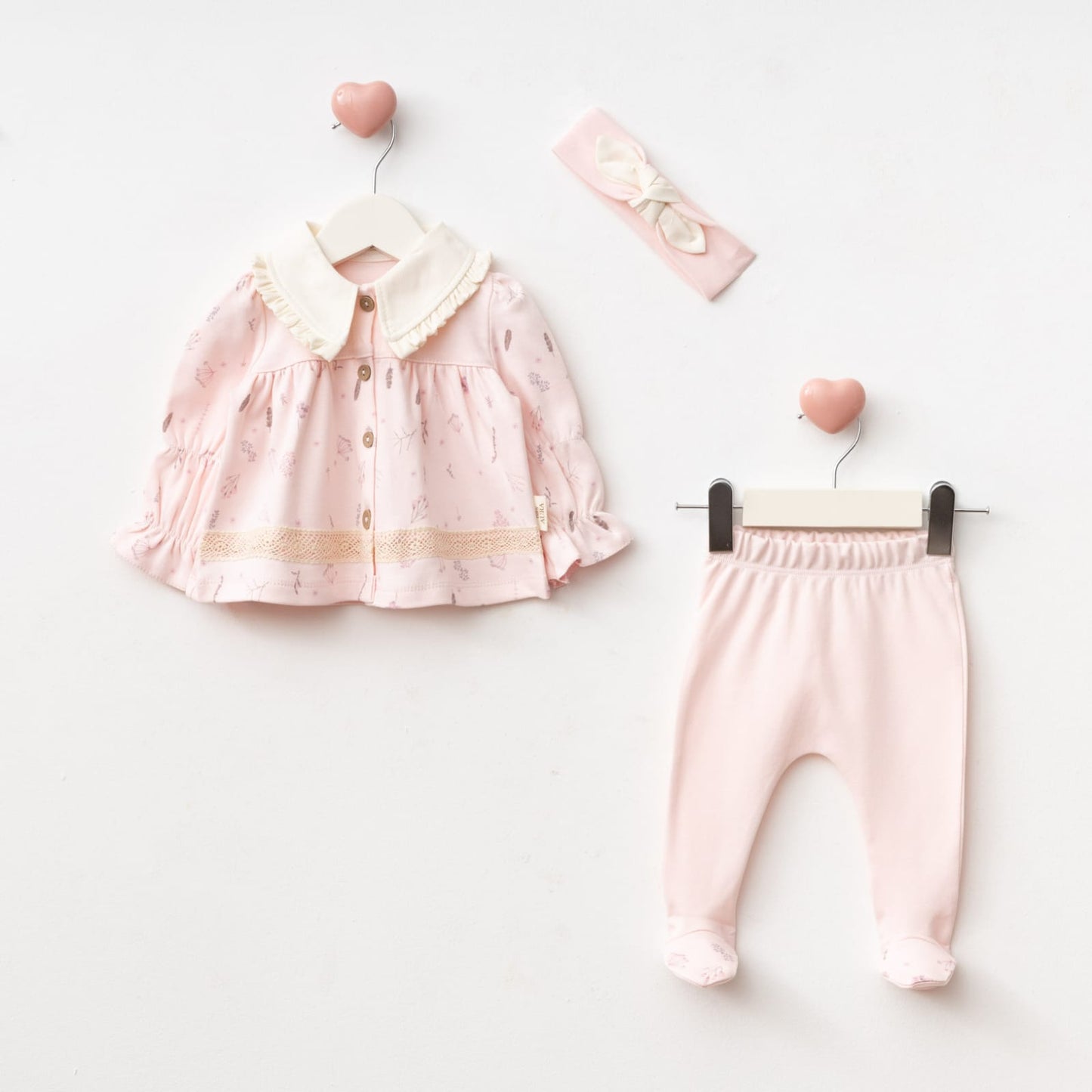 3'lü Hastane Çıkışı Seti (2'li Seri) / Kod:2508