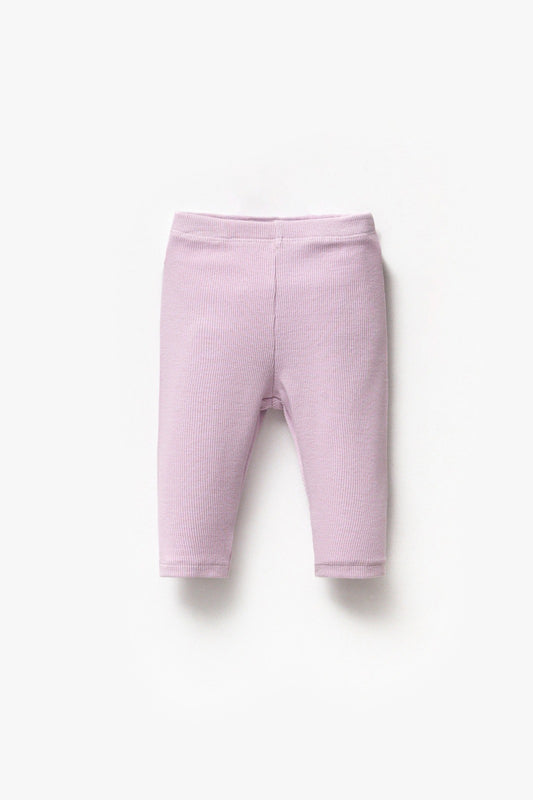 Gerippte Strumpfhose Lila