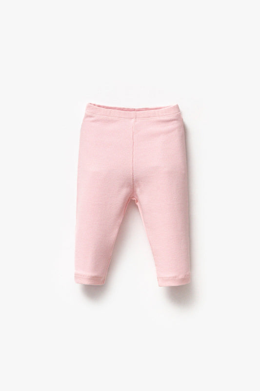 Gerippte Strumpfhose Rosa