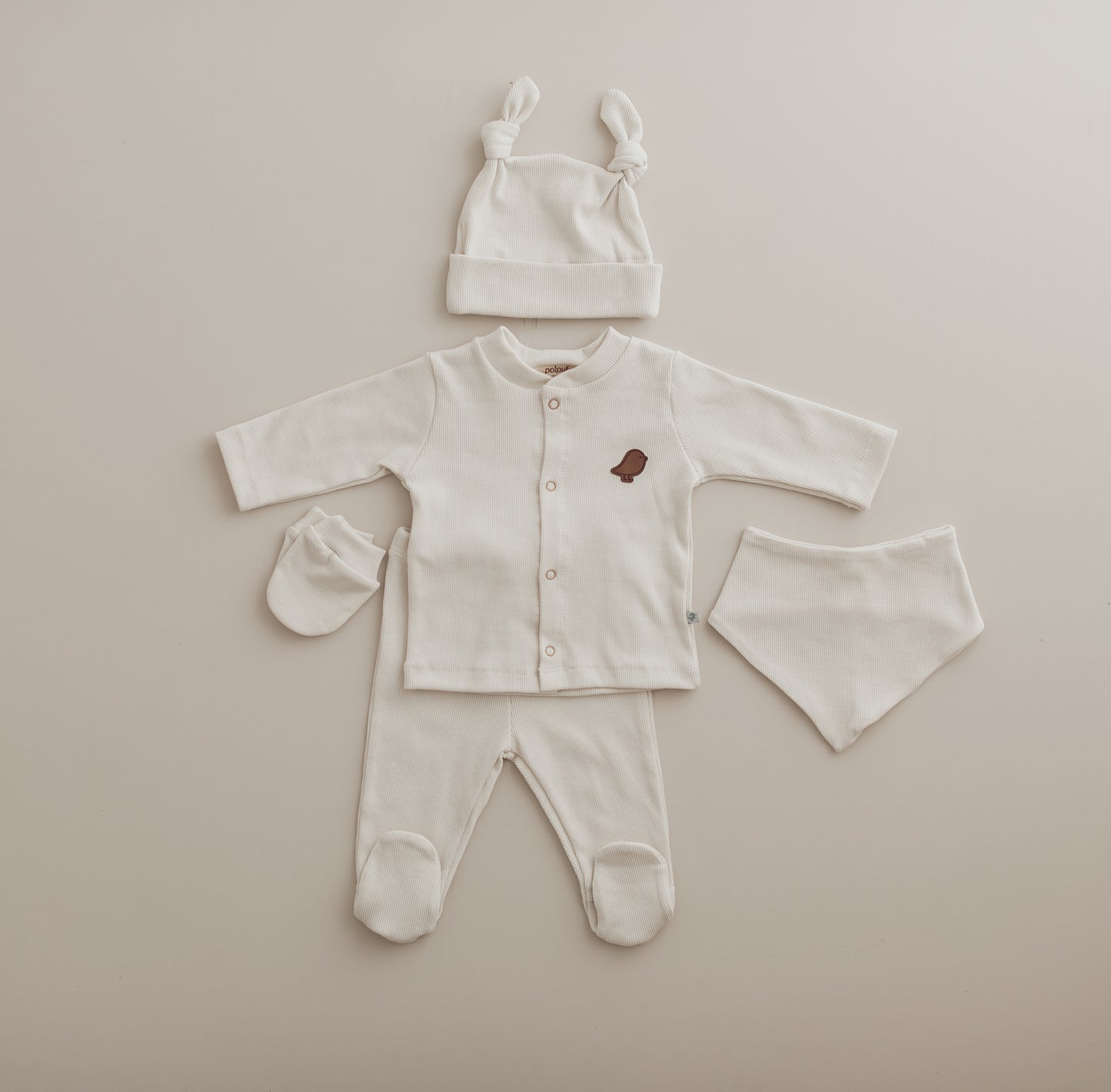 Camisole 5er-Pack Krankenhausausgang Beige