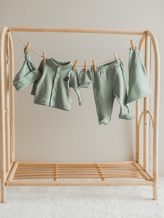 Camisole 5er-Pack Krankenhausausgang Mintgrün