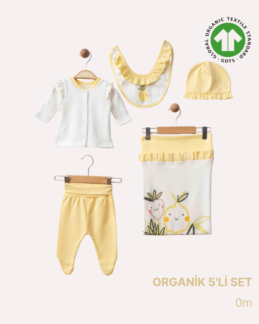 ORGANİK Sarı 5'li Set Hastane Çıkışı
