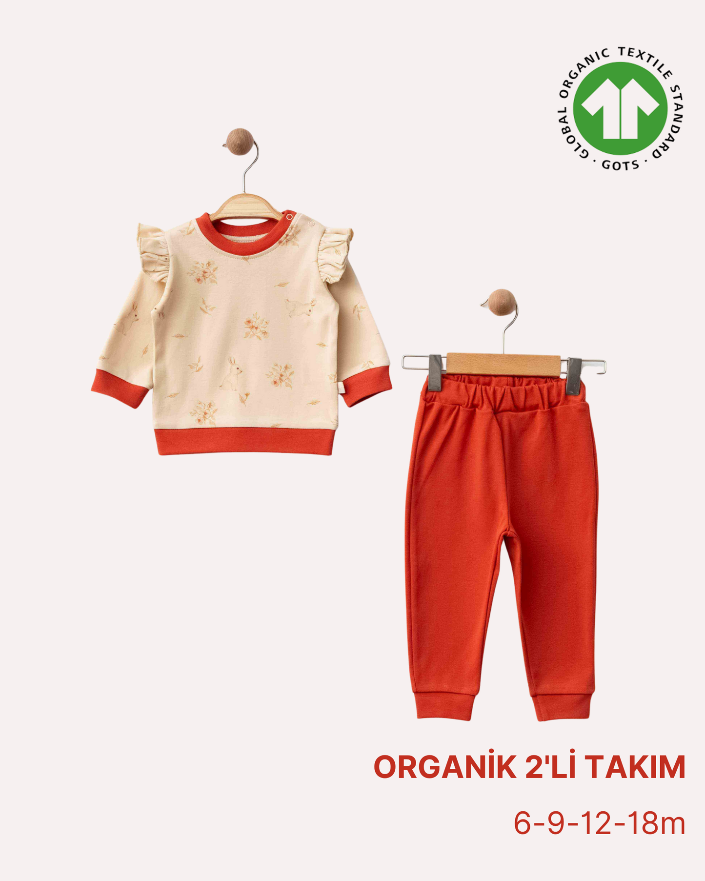 ORGANİK Bej 2'li Takım (4'lü Seri)