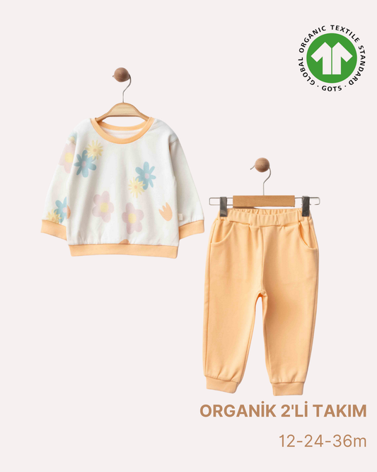 ORGANİK Çiçekli 2'li Takım (3'lü Seri)