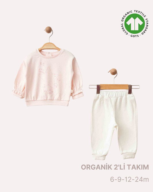 ORGANİK Pembe Yıldızlı 2'li Takım (4'lü Seri)