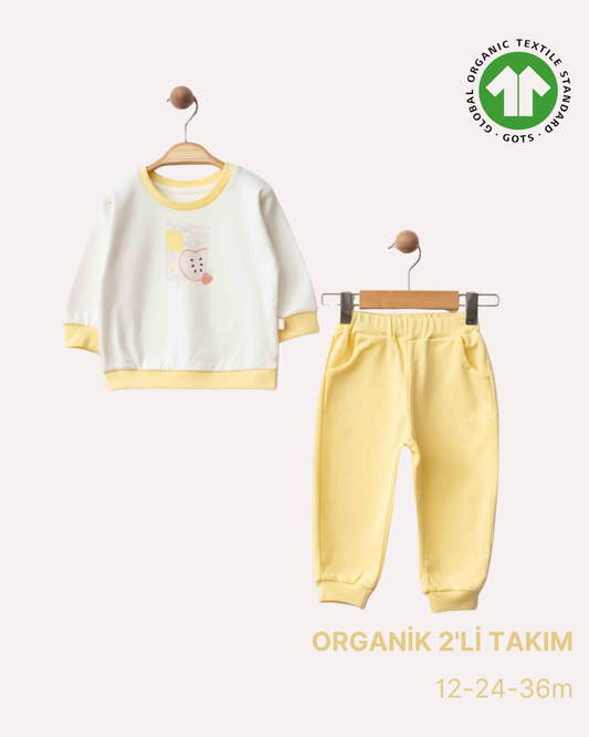 ORGANİK Sarı Beyaz 2'li Takım
