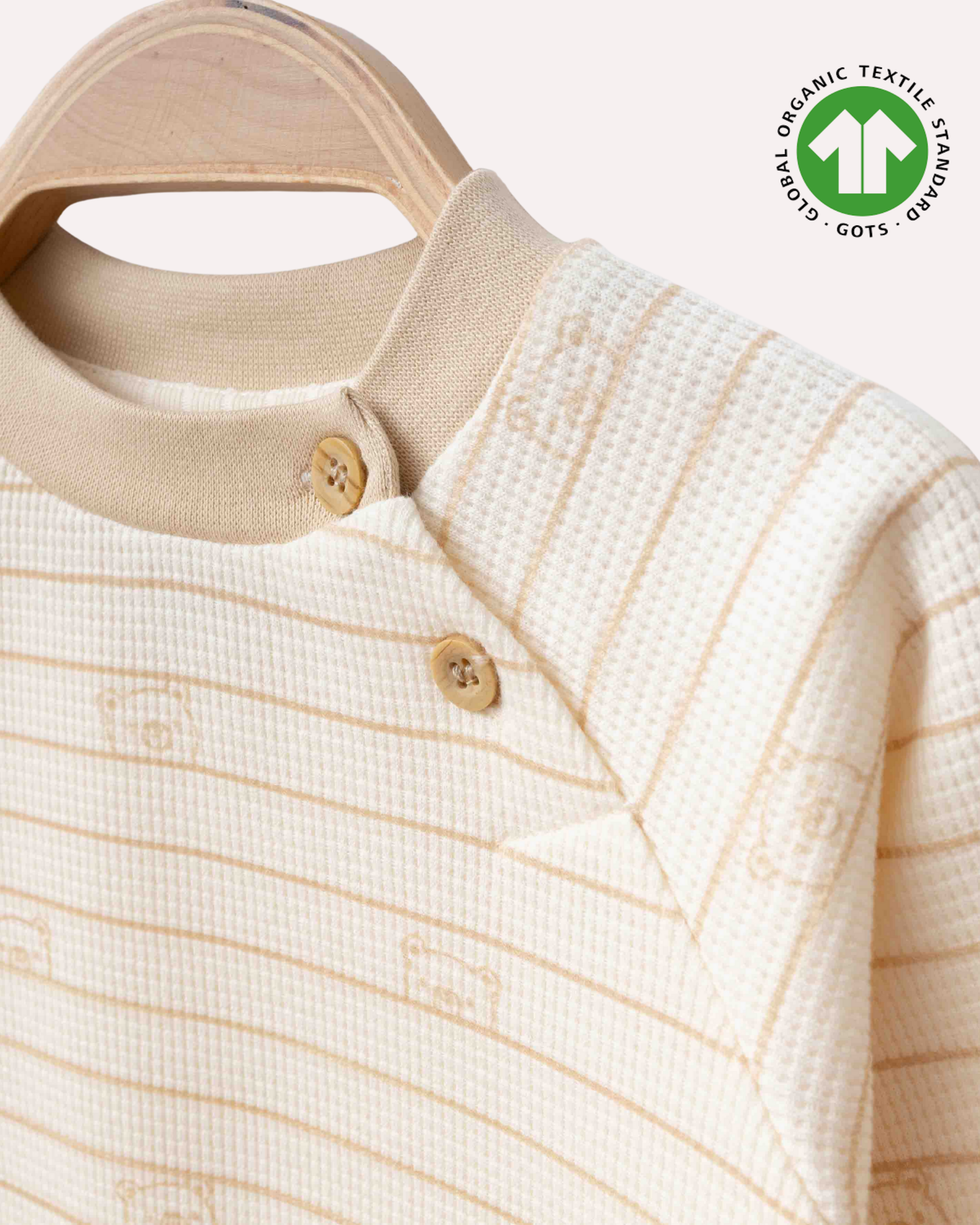 ORGANİK Çizgili 2'li Krem Takım (6'lı Seri)