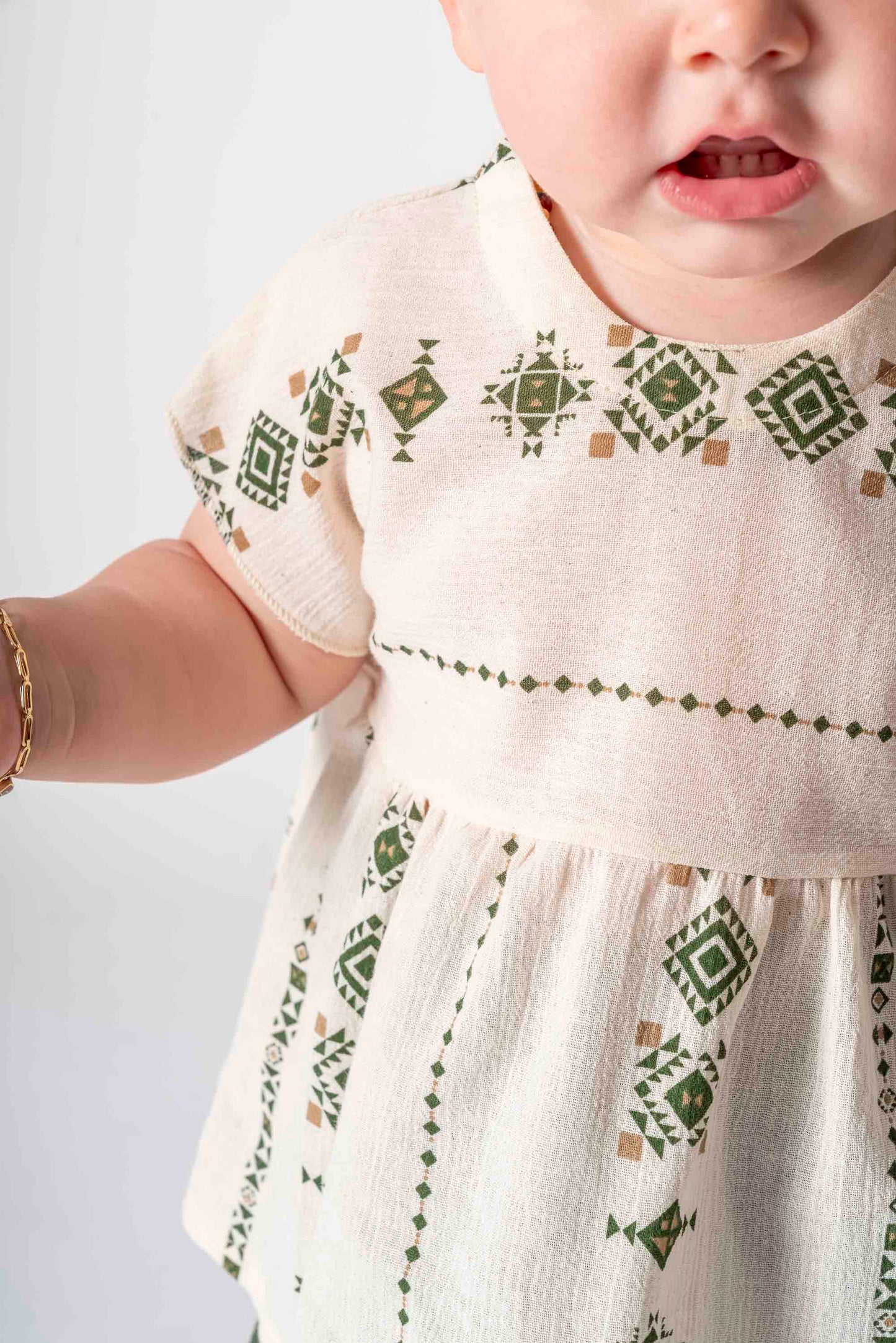 ORGANİK Yazlık Yeşil Şort Tulum (6'lı Seri)