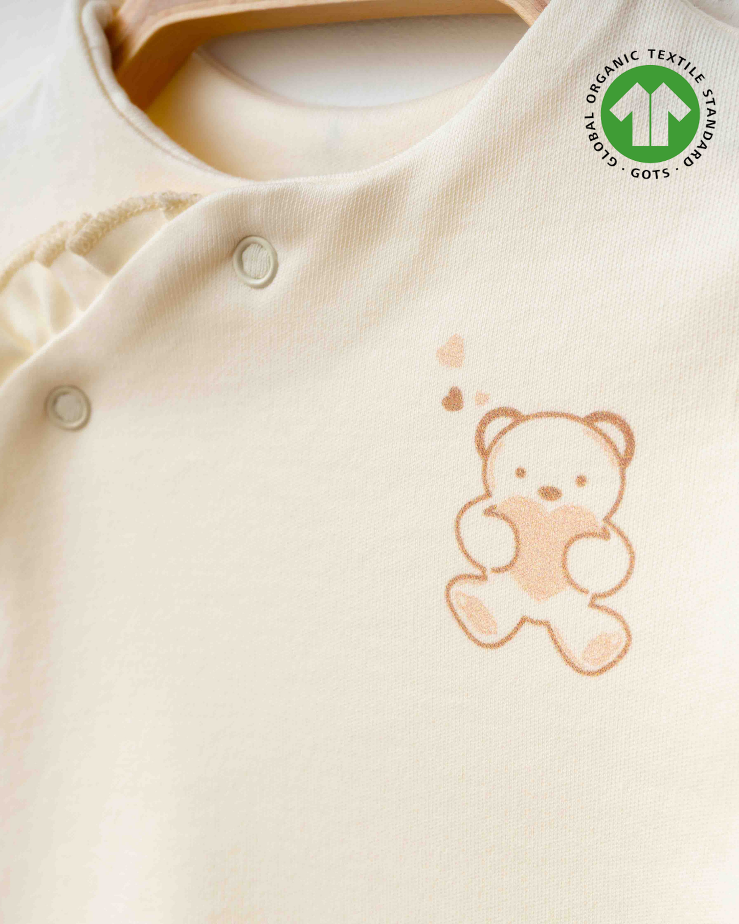 ORGANİK Bej Zıbın 3'lü Takım (2'li Seri)