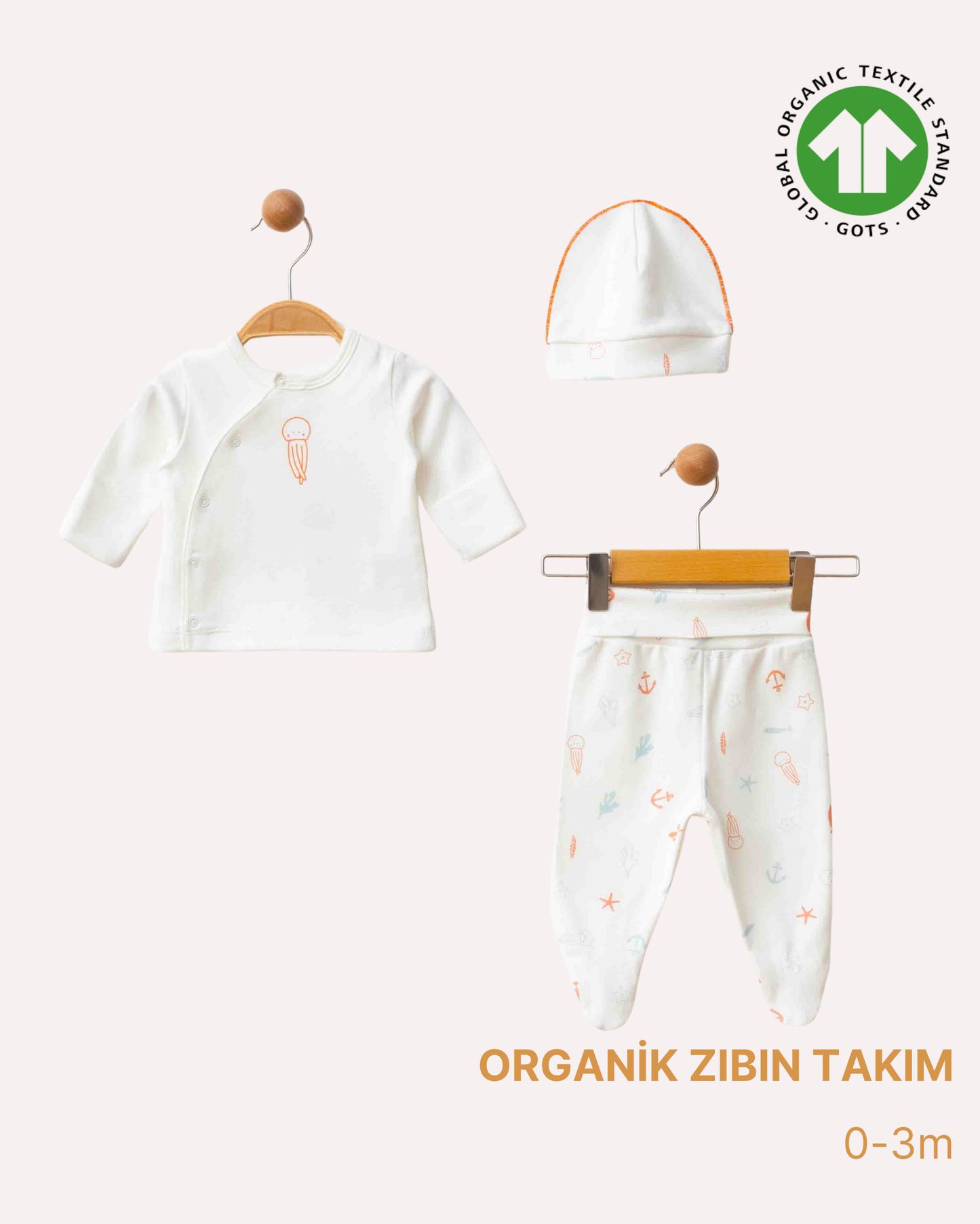 ORGANİK Zıbın 3'lü Takım (2'li Seri)