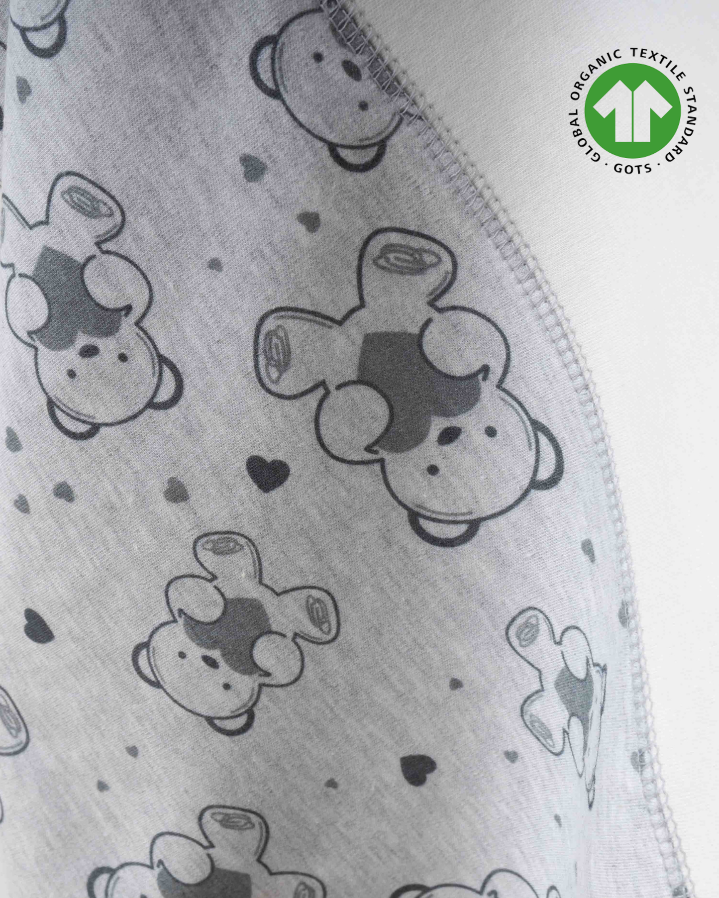 ORGANİK Gri Ayıcıklı Battaniye