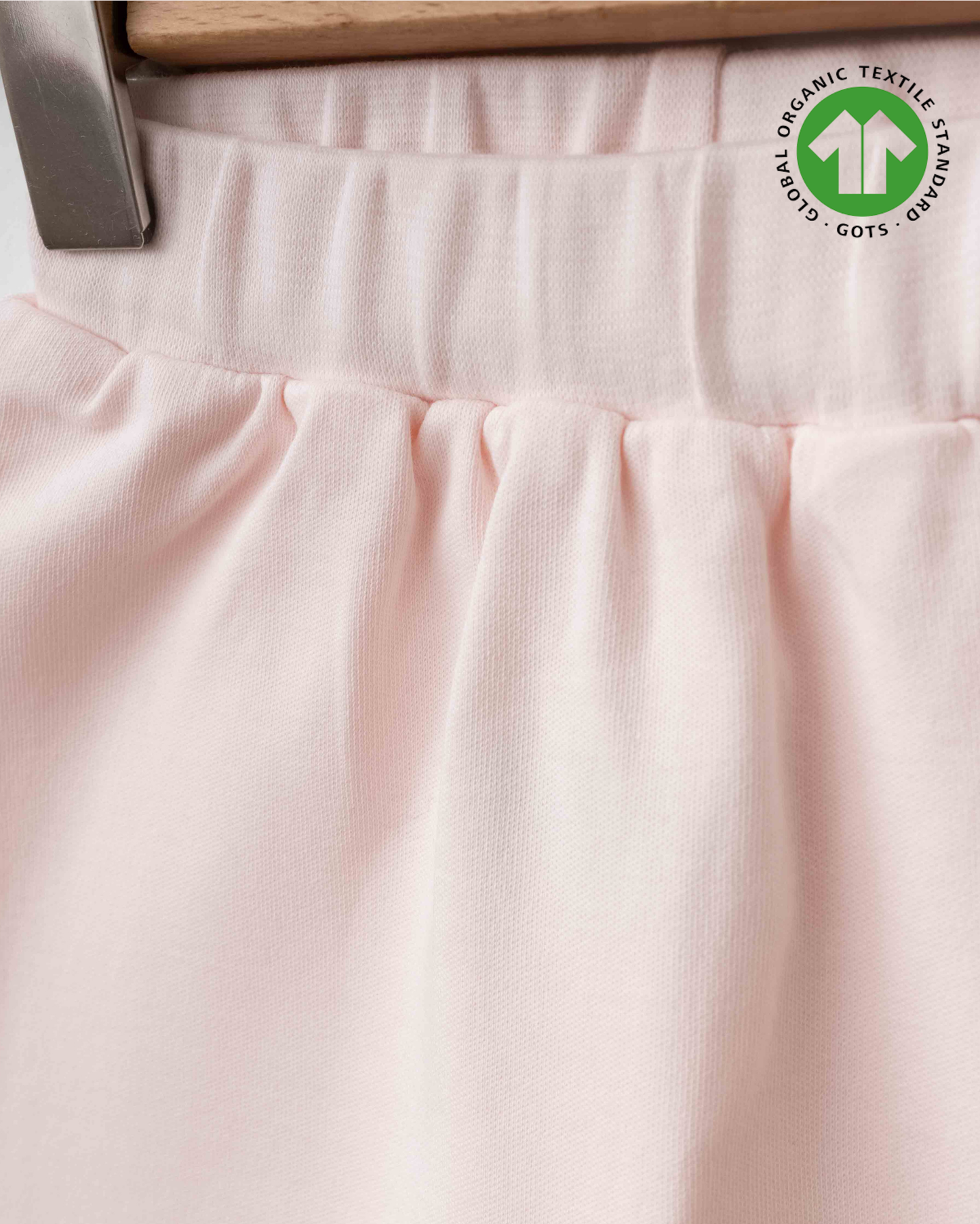 ORGANİK Pembe ve Somon 2'li Manşetli Pantolon (3'lü Seri)