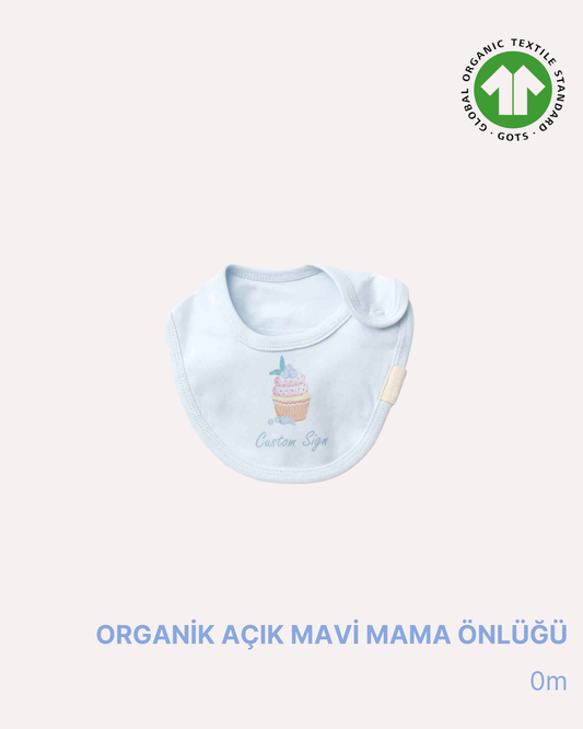 ORGANİK Açık Mavi Mama Önlüğü (5'li Paket)