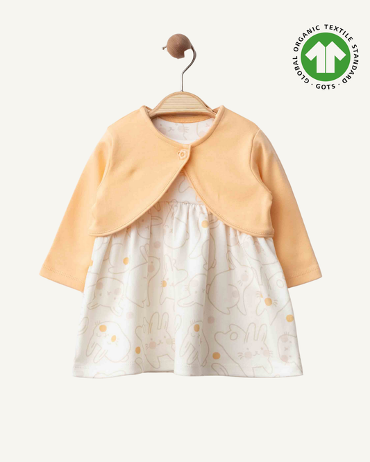 %100 Organik Pamuk Yelekli Elbise (4'lü Seri)