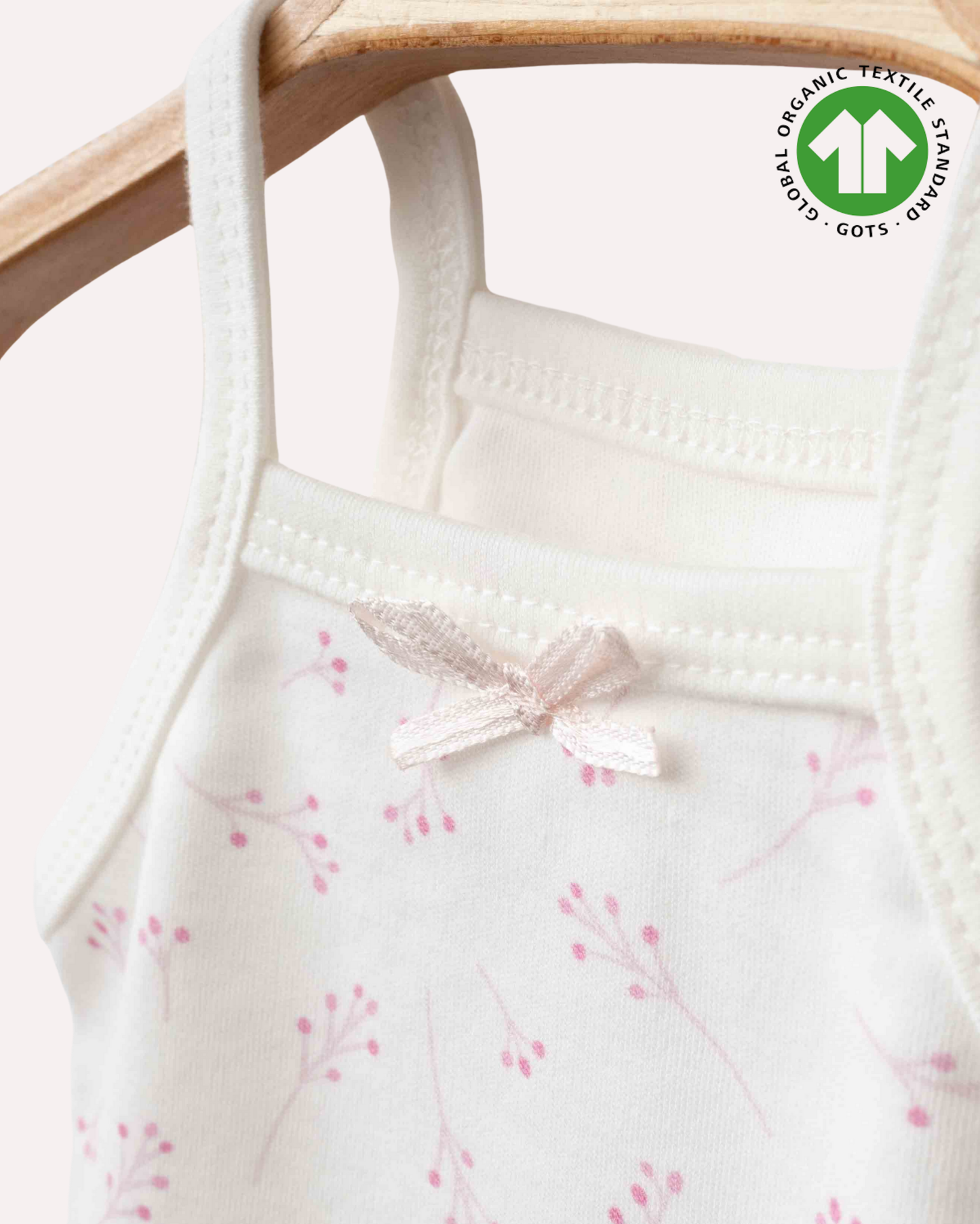 ORGANİK Askılı Beyaz 2'li Body (4'lü Seri)