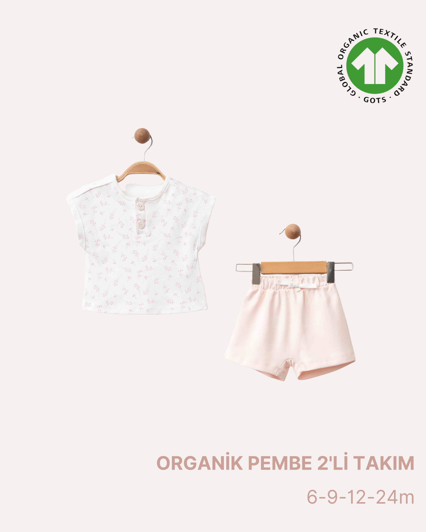 ORGANİK Pembe 2'li Takım (4'lü Seri)