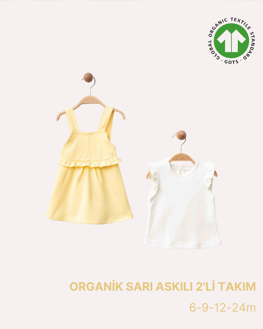 ORGANİK Sarı Askılı 2'li Takım (4'lü Seri)