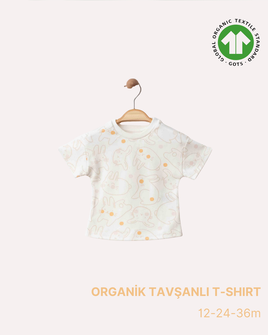 ORGANİK Tavşanlı T-Shirt (3'lü Seri)