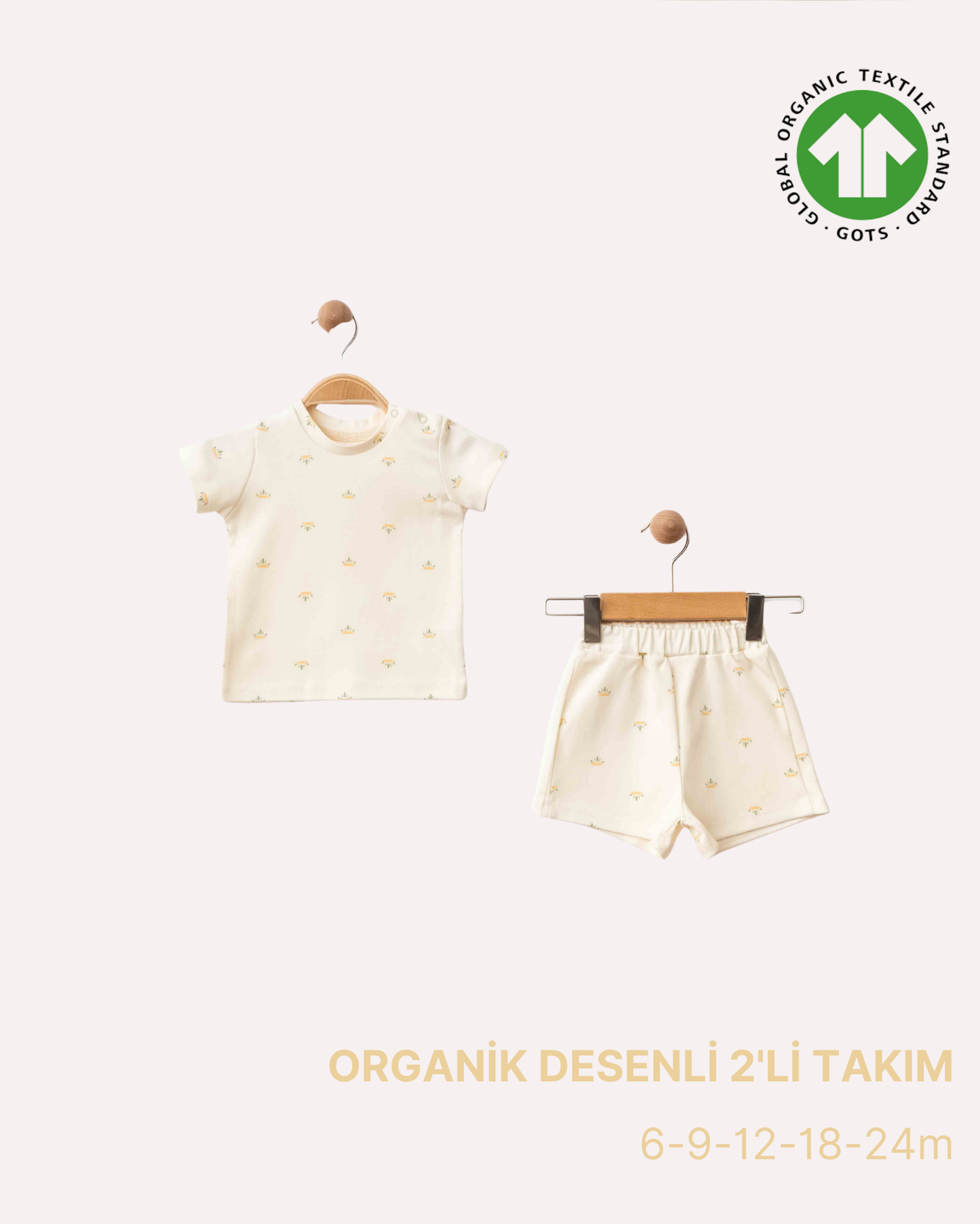 ORGANİK Desenli 2'li Takım (5'li Seri)