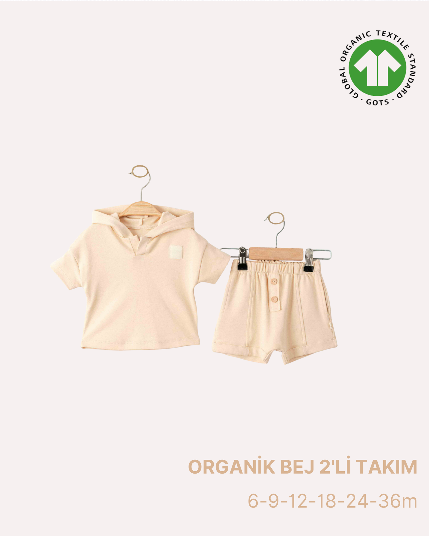 ORGANİK Bej 2'li Takım (6'lı Seri)