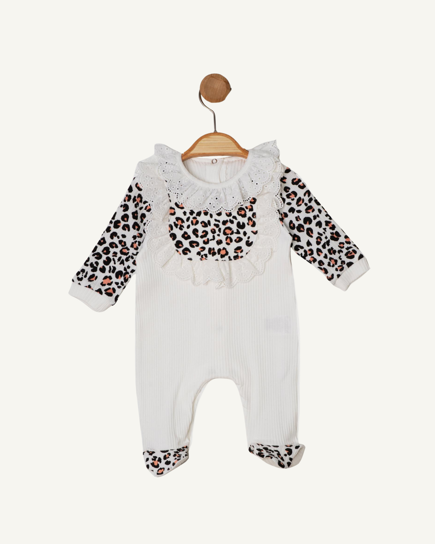 Leopar Detaylı Bandanalı Tulum (3'lü Seri)