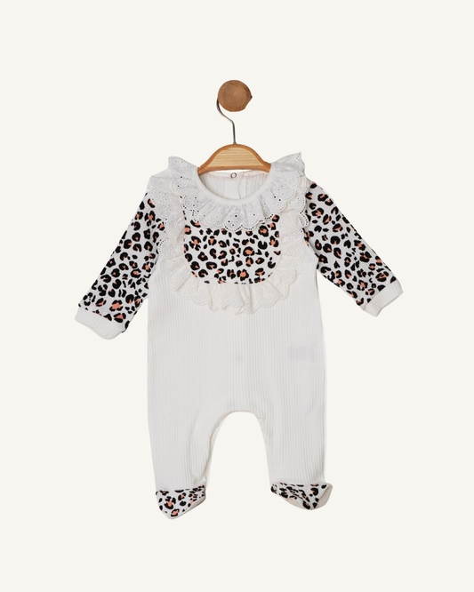 Leopar Detaylı Bandanalı Tulum (3'lü Seri)