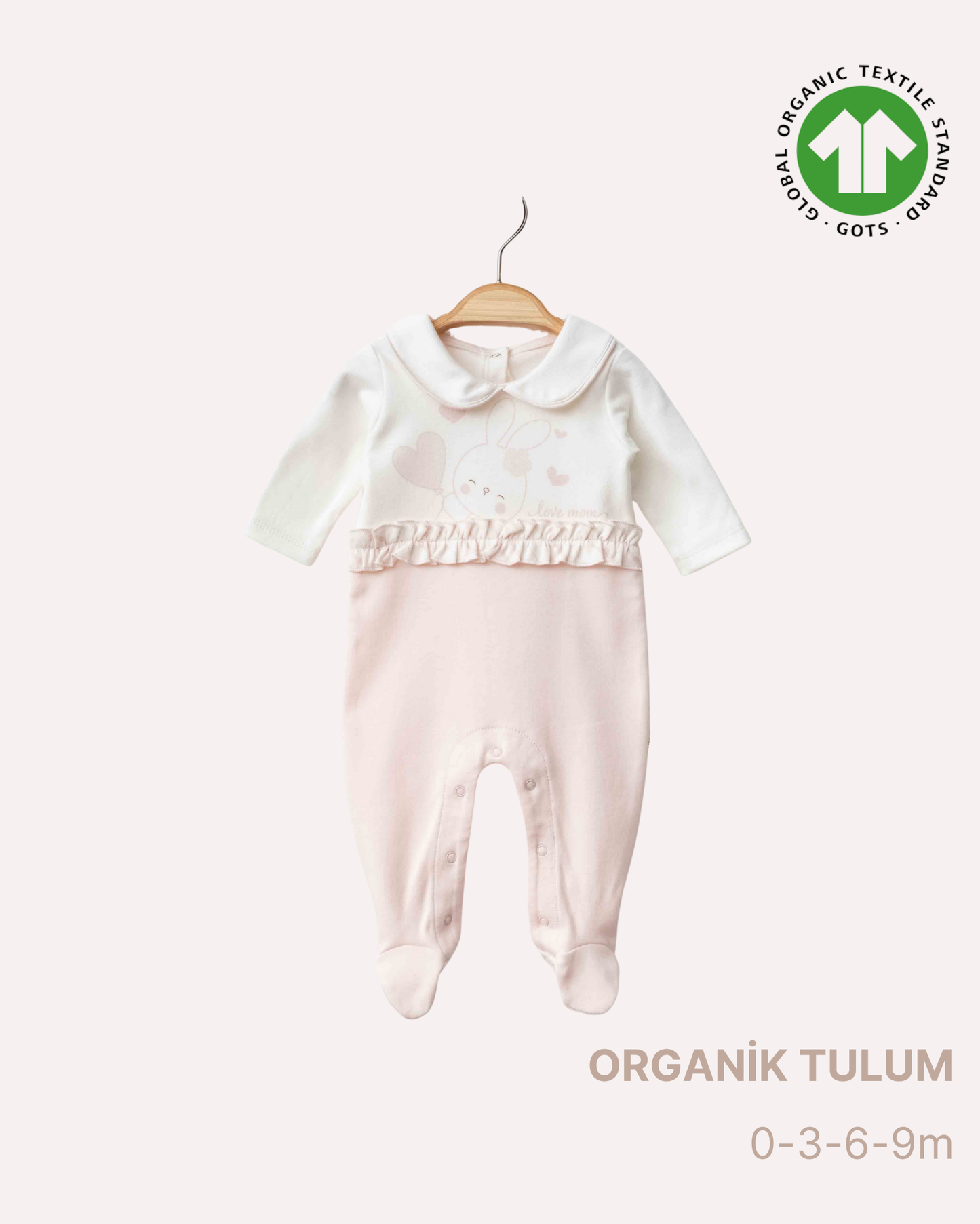 ORGANİK Pembe Tulum (4'lü Seri)