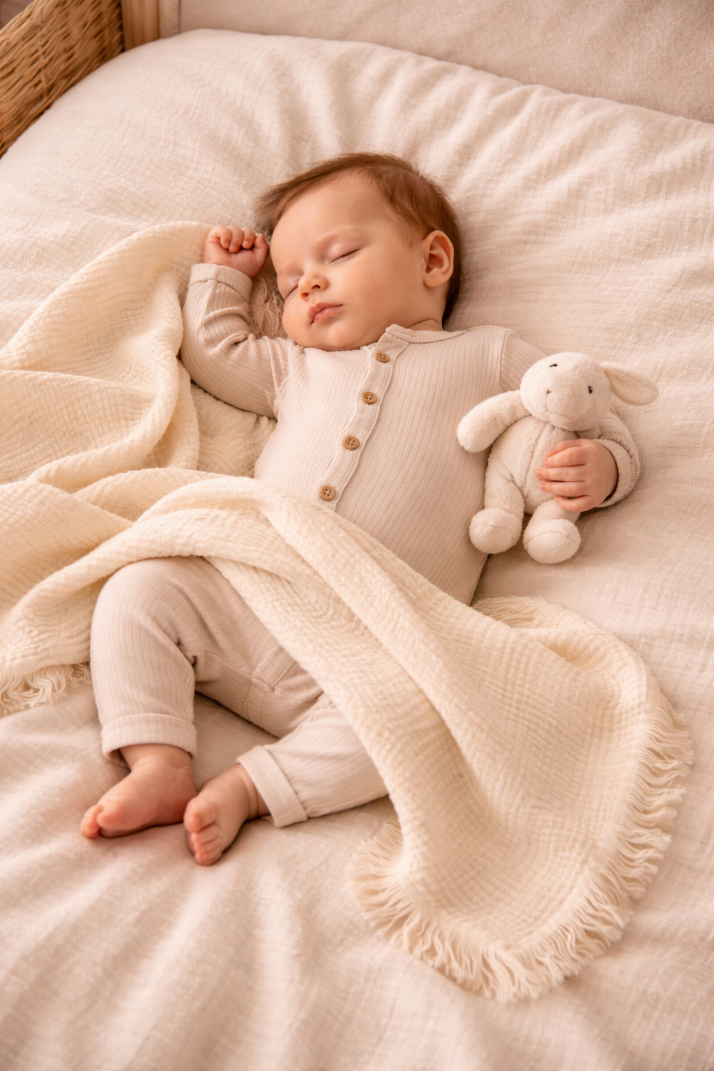 %100 Pamuklu 4 Katlı Müslin Batteniye 100x115 cm ( 1 Adet )