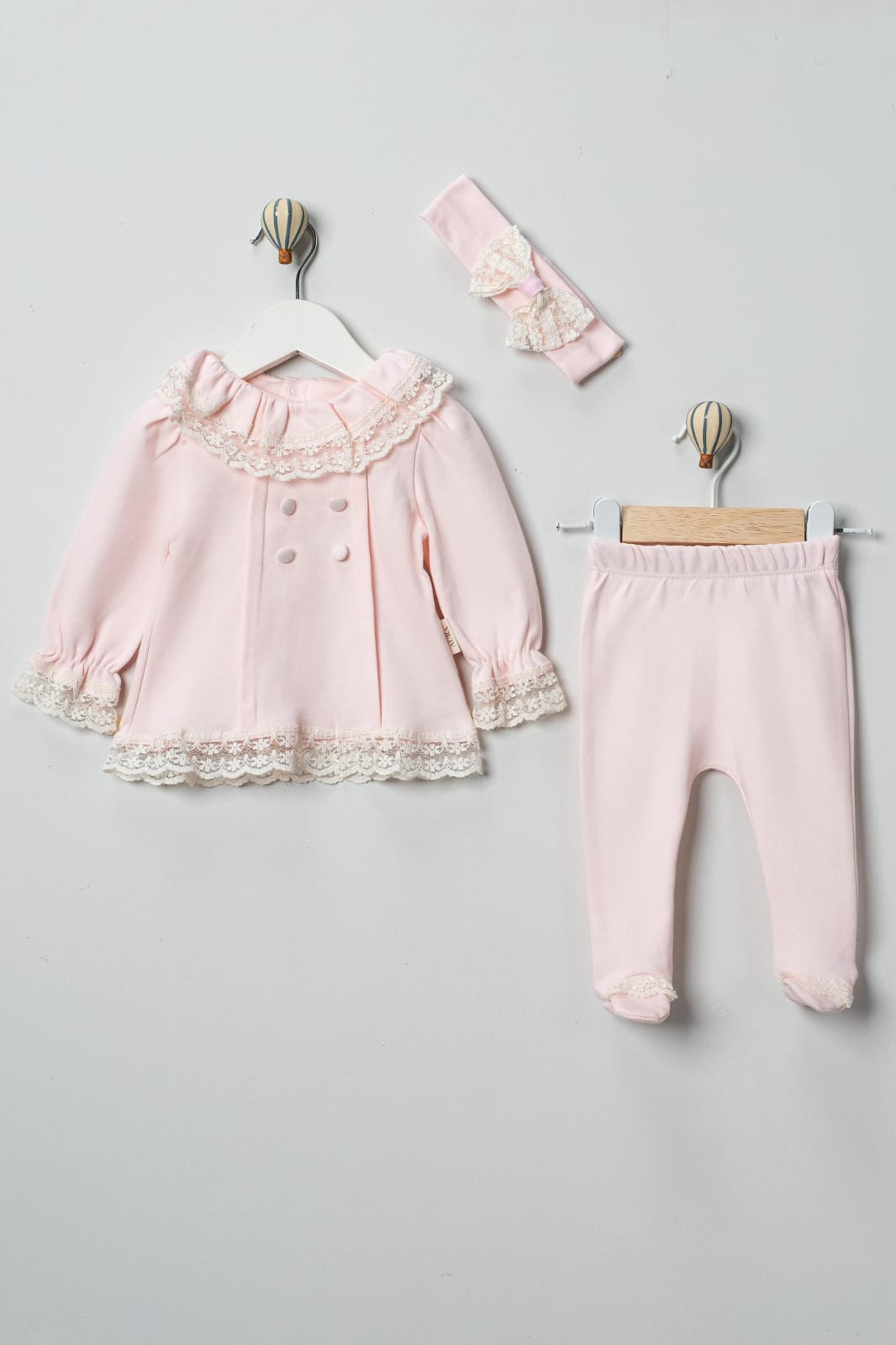 3'lü Hastane Çıkışı Seti (2'li Seri) / Kod:2516