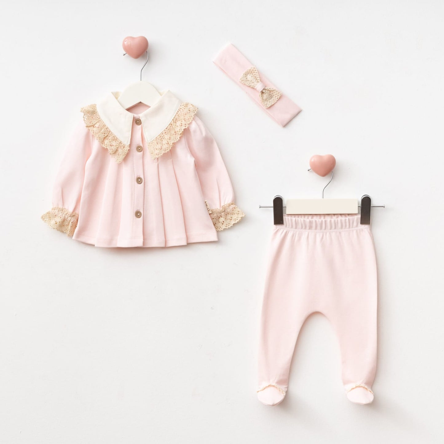 3'lü Hastane Çıkışı Seti (2'li Seri) / Kod:2504