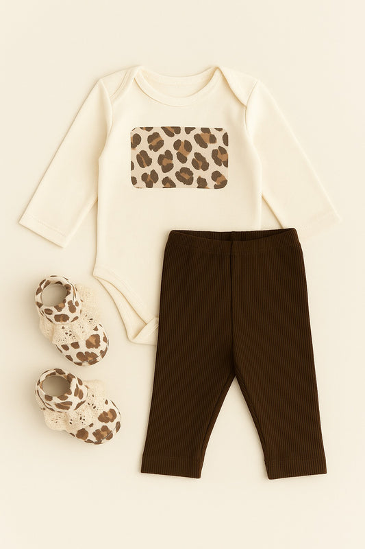 Leopar Desenli 3'lü Takım (4'lü seri)
