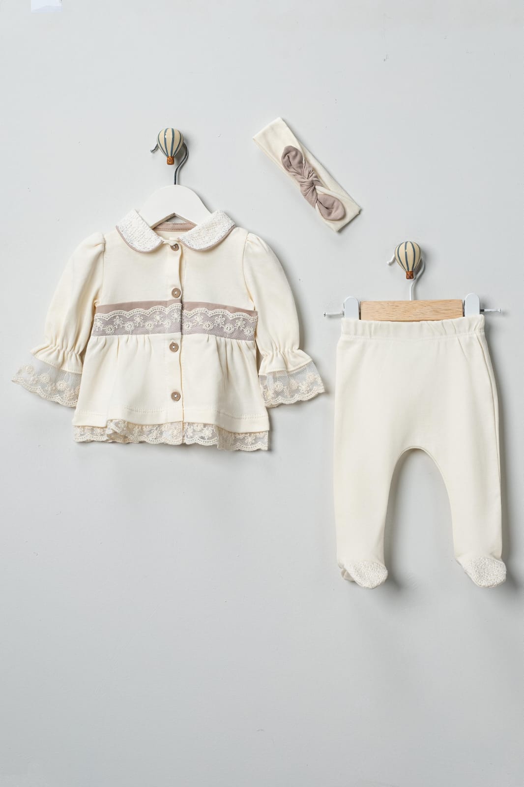 3'lü Hastane Çıkışı Seti (2'li Seri) / Kod:2520