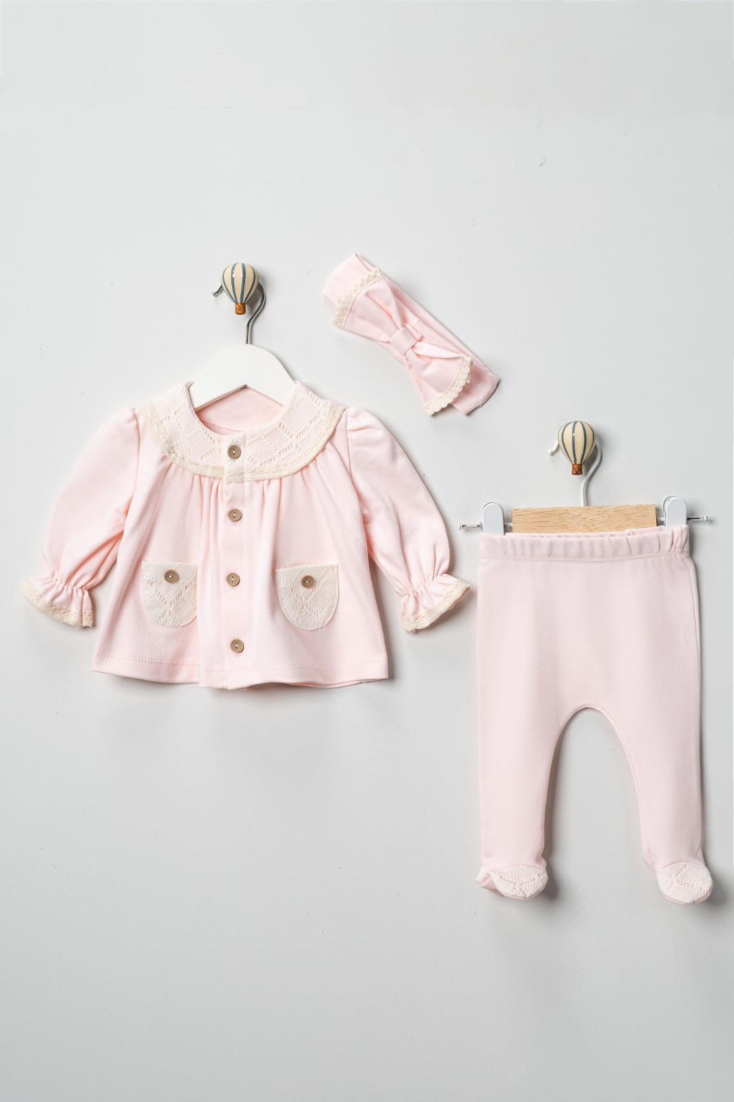 3'lü Hastane Çıkışı Seti (2'li Seri) / Kod:2518